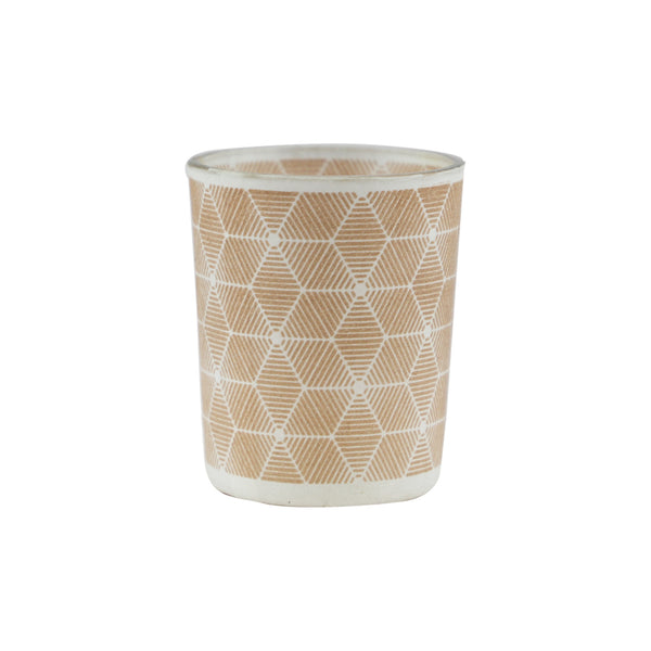 Pink Glass Candle Holder 3 Colours (6.7 cm) - Each At