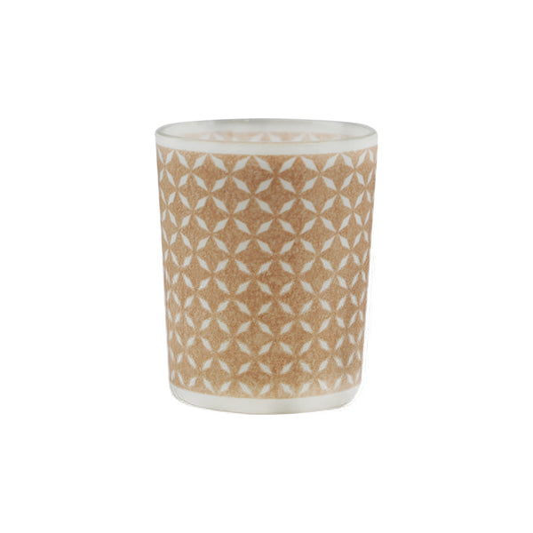Pink Glass Candle Holder 3 Colours (6.7 cm) - Each At