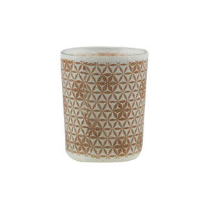 Pink Glass Candle Holder 3 Colours (6.7 cm) - Each At