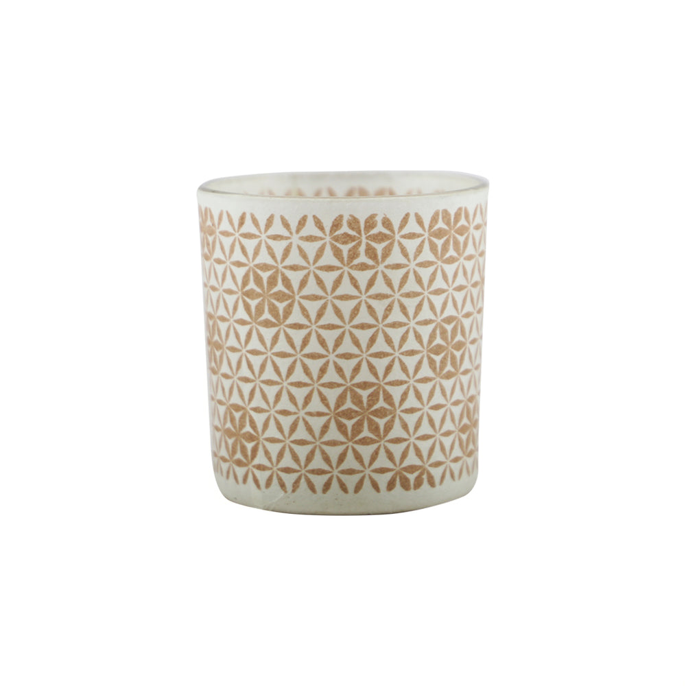 Pink Glass Candle Holder 3 Colours (8 cm) - Each At