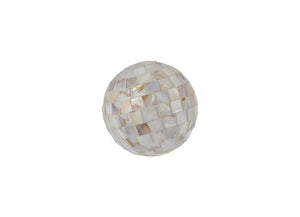Ornament ball Shell Ivory 7cm