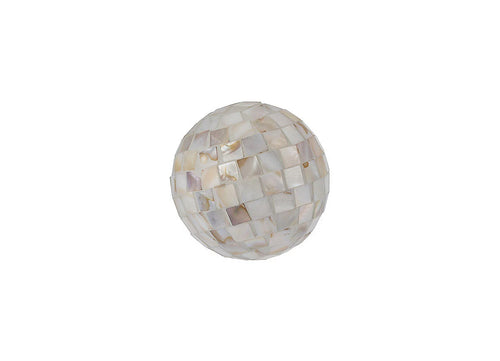 Ornament ball Shell Ivory 7cm
