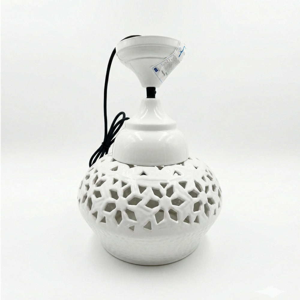 White Metal Ceiling Light (28 cm)