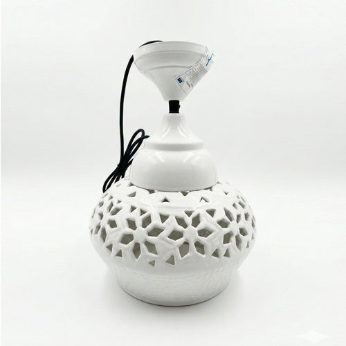 White Metal Ceiling Light (28 cm)