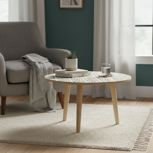Natural Wood Table (58 cm)