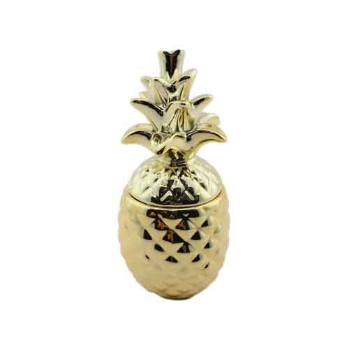 Gold Pineapple Jar (21 cm)