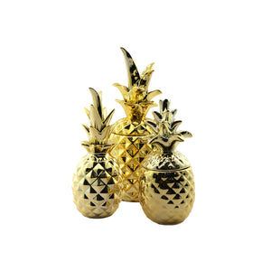Gold Pineapple Jar (21 cm)