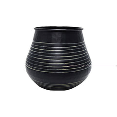 Black Aluminum Planter (20 cm)