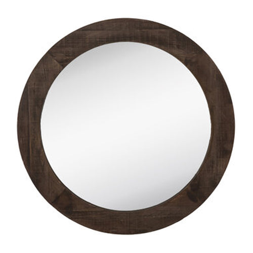 Brown Wood Mirror (48 cm)