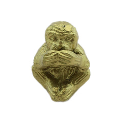 Gold Mute Monkey Ornament