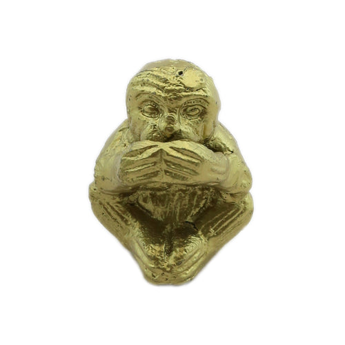Gold Mute Monkey Ornament