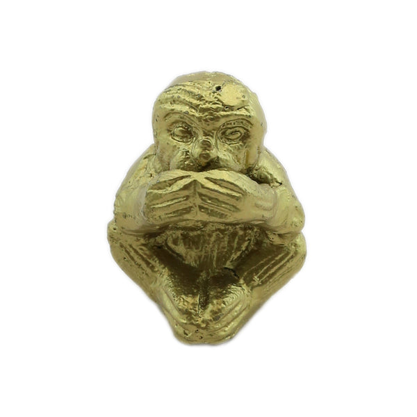 Gold Mute Monkey Ornament