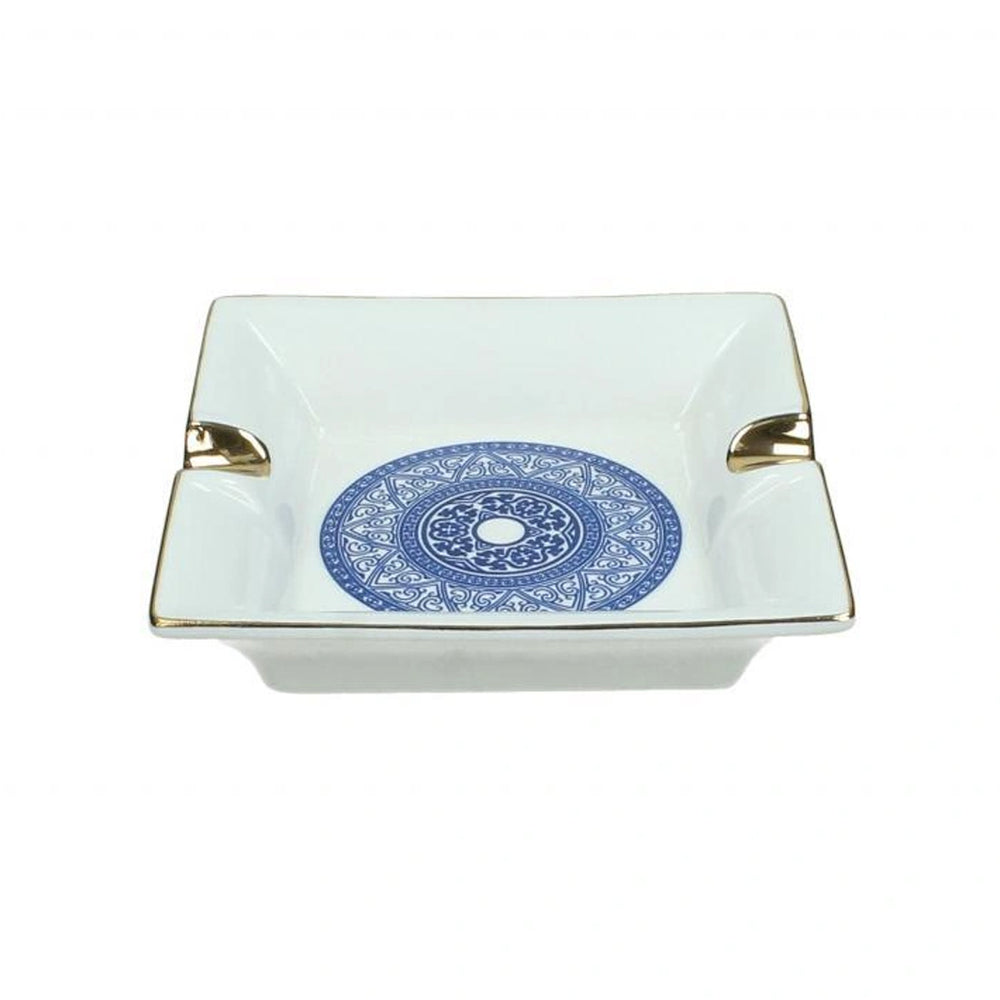 Blue Ceramic Ashtray (12.8 cm)