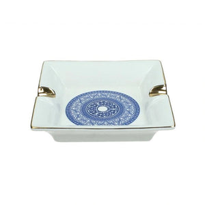 Blue Ceramic Ashtray (12.8 cm)