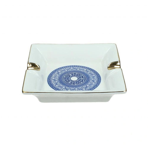 Blue Ceramic Ashtray (12.8 cm)