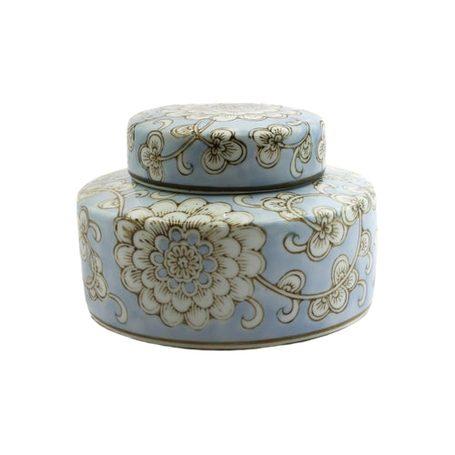 Blue Porcelain Jar (12 cm)