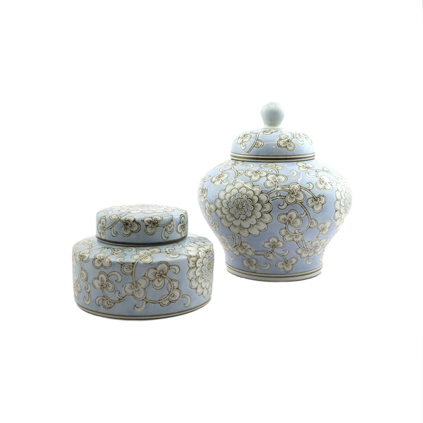 Blue Porcelain Jar (12 cm)