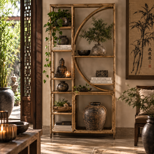 Metal Wooden Shelf Natural