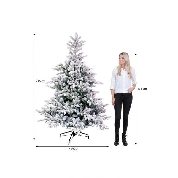 Green Frosted Grimshaw Christmas Tree (215cm)
