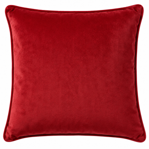 Red velvet cushion 50x50cm