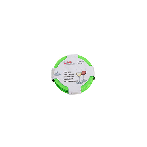 Coaster felt dia 10cm s/6 uni