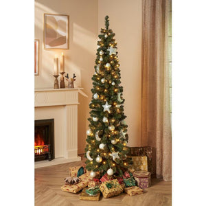 Green Charlton Christmas Tree with LEDs (155cm)