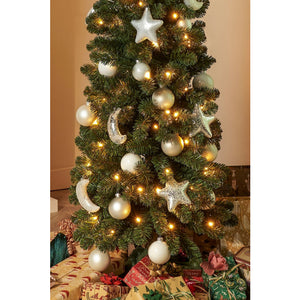 Green Charlton Pillar Christmas Tree (185cm)