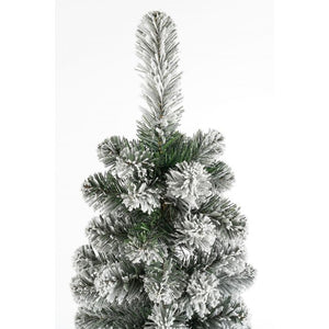 Green Charlton Pillar Christmas Tree (215cm)