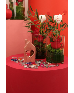 Medium Valentine Cylinder With Mousse