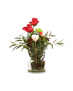 Medium Valentine Cylinder With Aspidistra