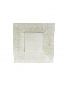 Wooden plate 25x25cm white 