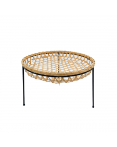 Brown Round Side Table (58 cm)