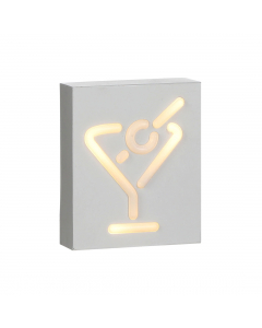 White LED Cocktail Deco Battery 10L