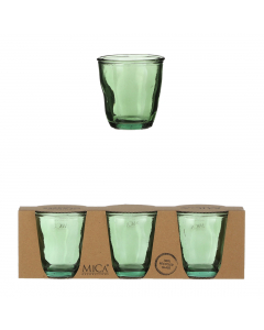 Green Juan Glass 3 Pcs (9 cm)