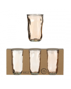 Brown Juan Glass 3 Pcs (13 cm)