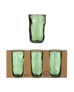 Green Juan Glass 3 Pcs (13 cm)