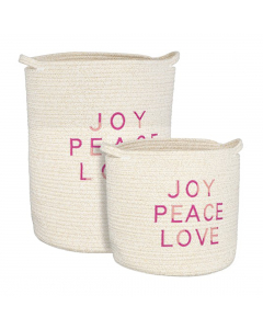 Joy Peace Love Basket (46 cm)