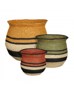 Green Stripes Basket (29 cm)