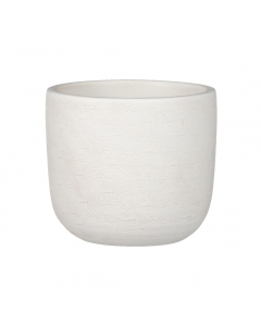 Nora Round Off White Pot (16 cm)