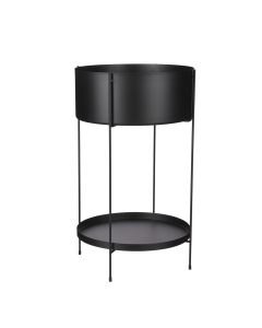 Nicole Black Pot On Stand (60.5 cm)