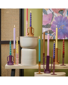 Dark Purple Agios Candle Holder (20 cm)