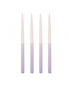 Dye candle purple 4pcs h28cm