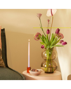 Dye candle purple 4pcs h28cm