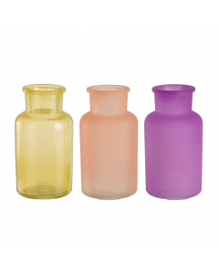 Vase 3 colors h12.5cm each at