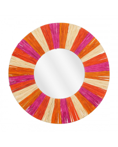 Orange Round Mirror (58 cm)