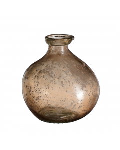 Brown Organic Recycled Glass Vase (18 cm)