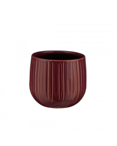 Pablo Round Purple Ribble Pot (12 cm)