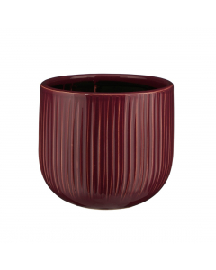 Pablo Round Purple Ribble Pot (16 cm)