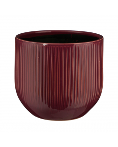 Pablo Round Purple Ribble Pot (20 cm)