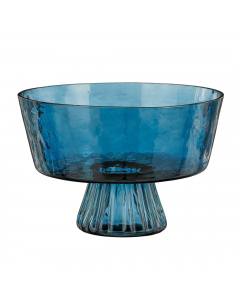 Dark Blue Yully Glass Vase (16 cm)